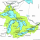 Map of the Great Lakes