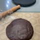 Take the chilled crust out from the fridge. Knead the chocolate pastry dough once or twice on a lightly floured (I used a baking mat) work surface to soften. 