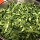 2 lbs of raw sliced collards in a 2-qt stockpot