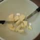 Cut the butter into smaller pieces to speed up the softening process.