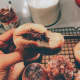 Italian-style donuts with Nutella filling (bombolini)