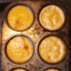 Bake at 350 degrees for 40 to 45 minutes. Test to see if custard is done by inserting a knife into the center of each cup. If it comes out clean, the custard is done. If not, continue baking in 5-minute increments until the knife comes out clean.