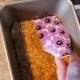 Press mixture into a loaf pan or a 9x9 pan.