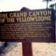 The Grand Canyon of the Yellowstone Sign