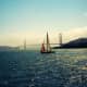 Sailboat with Golden Gate Bridge in background