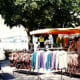 Clothing and other sundries were for sale along Montreux's promenade lake area on the day of our visit.