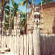 Exterior of the palace grounds at Place of Refuge on Big Island of Hawaii