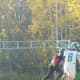 My middle son (8) as wide receiver playing high school junior football.
