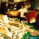 Fresh seafood for sale at Pike Place Market