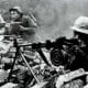 NVA firing at American Marines during the battle for Hue. Around 8,000 NVA regulars or VC insurgents lost their lives in Hue.