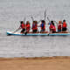 Water sports for school children at Playa de Las Alcaravaneras.