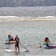 Paddleboarding off Playa de las Canteras.