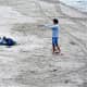 Exercise class on the sand, Playa de