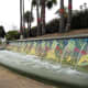 Colorfully tiled water feature, Parque Doramas.