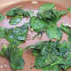 Saute the baby spinach leaves