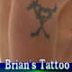 Brian's tattoo on his upper right arm.