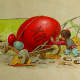 One of the more unique ones! Who would have ever thought up such an image. Russian post card from before 1917. Image #11