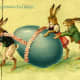 Big Egg for some little bunnies! An old Russian Easter post card older than 1917. Image #3