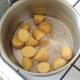 Potatoes prepared for boiling