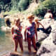 My niece and a new little friend in the Umpqua River