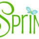 Green Spring with blue butterfly