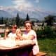 Enjoying a picnic at Dornan's