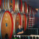 Large barrels of Slovenian Oak at Nino Negri Winery