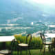 View during a farewell lunch in Valtellina
