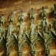 Intricate carvings on the outside of The Minster Church in Freiburg, Germany