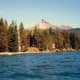 View of Mt.Thielsen from our paddleboat on the lake 