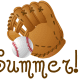 Free baseball and mitt art