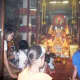 Praying at the temple