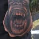 Tattoo by Bob Tyrrell: Ape Tattoo on Hand