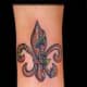 Red-and-blue fleur-de-lis