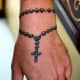 Rosary tattoo on hand