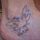 Tattoo of Pablo Picasso's peace dove