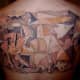 Tattoo of Pablo Picasso's &quot;Guernica&quot;