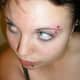 Vertical Eyebrow Piercing