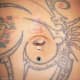 True navel piercing of an outie belly button