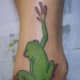 Frog Tattoo, The Lovely Lollie, Inkjunkys.Com, Conway, AR