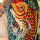 Koi Tattoo, Dennis Dwyer, Ancient Art Tattoo, Tucson, Arizona