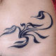 Tribal tattoo of scorpion