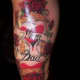 Mom and Dad hourglass tattoo