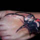 Ultra-realistic black widow.