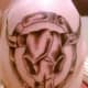 A shaded and encircled skull.