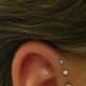 Ear dermal piercing