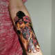 This is my new school style tattoo, done by Charlie Torres in Davenport, Iowa.