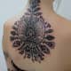 Stunning neck tattoo is not as complex as it appears. A tattoo like this would take around 3-4 hours to outline.