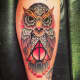 Owl and Deathly Hallows tattoo
