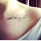 All was well tattoo